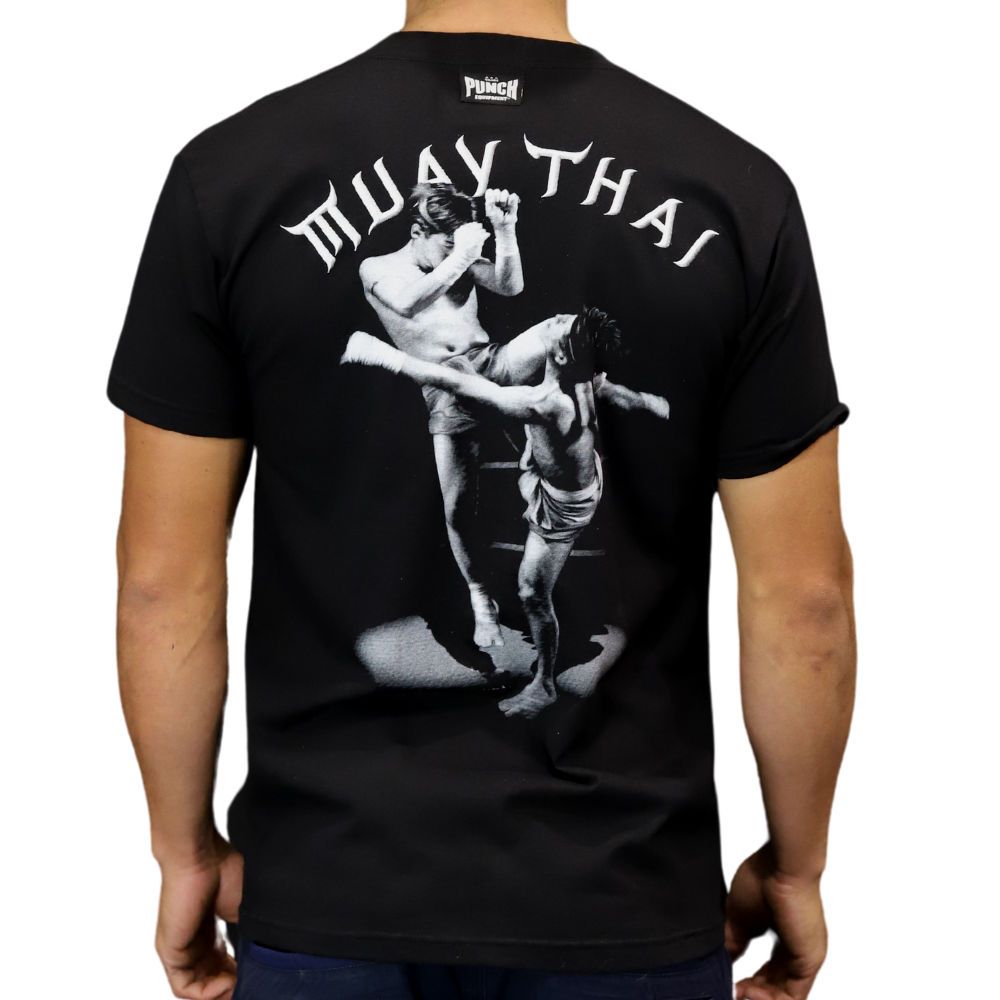 Punch Tshirt - Punch Thai Knee - Black