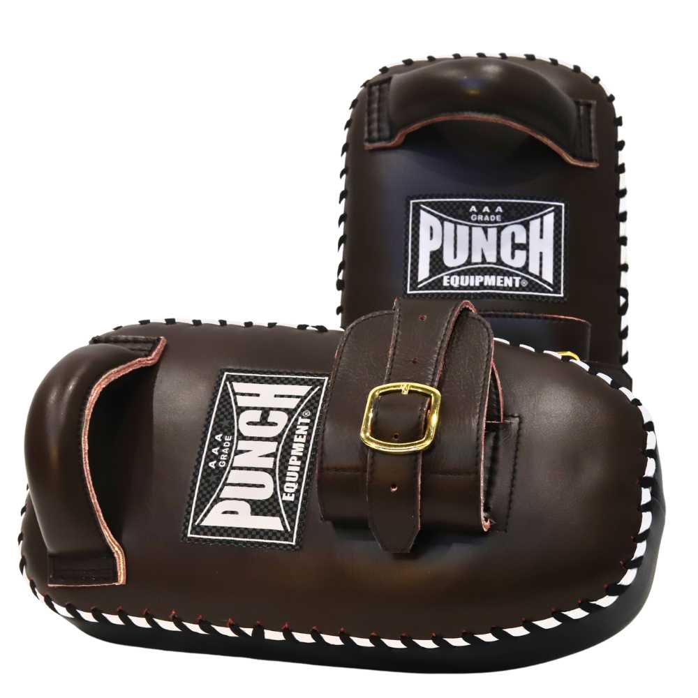 Punch Thai Pad - Siam - Leather- Single Strap Buckle - Chocolate